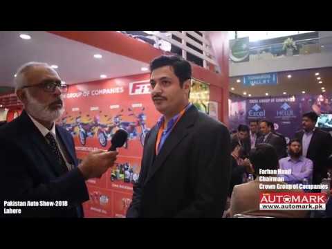 Farhan Hanif Chairman Crown Group of companies with Automark during Pakistan Auto Show-2018